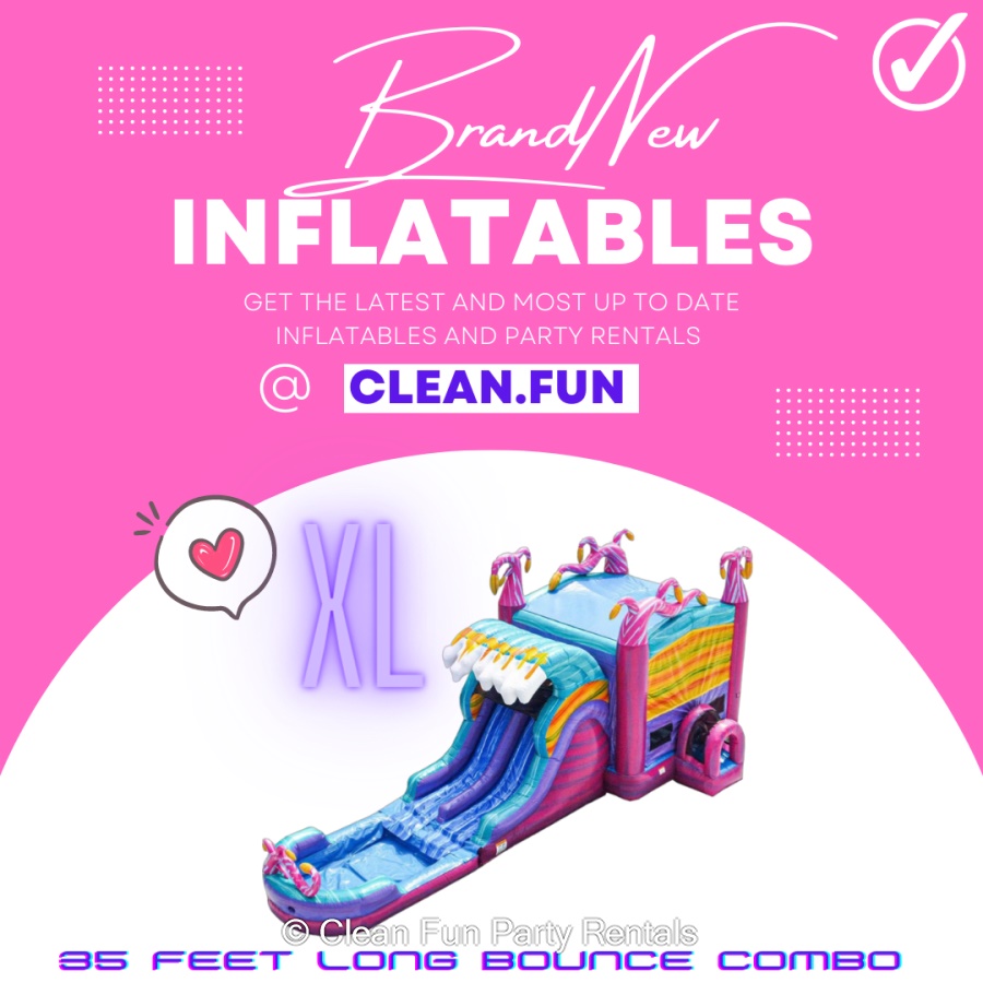 Mysterious Jungle Themed Inflatable Slide & Bounce House Combo Rental