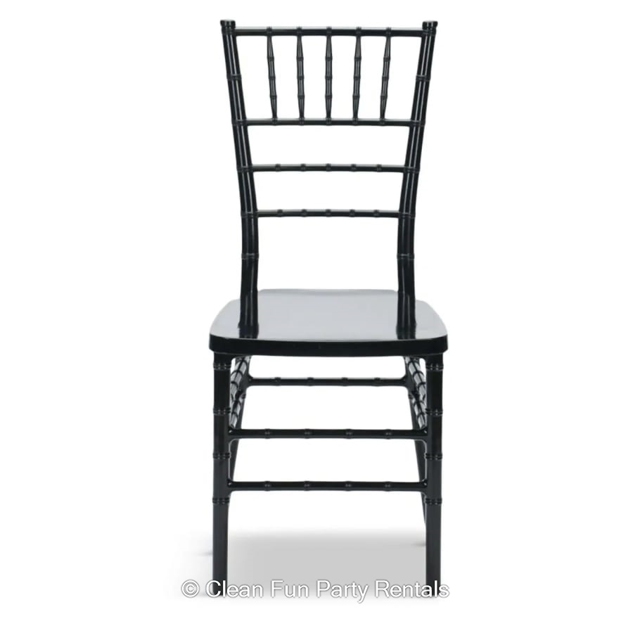 BLACK Adult Chiavari Chair Best Party Rentals Katy TX & Bounce House