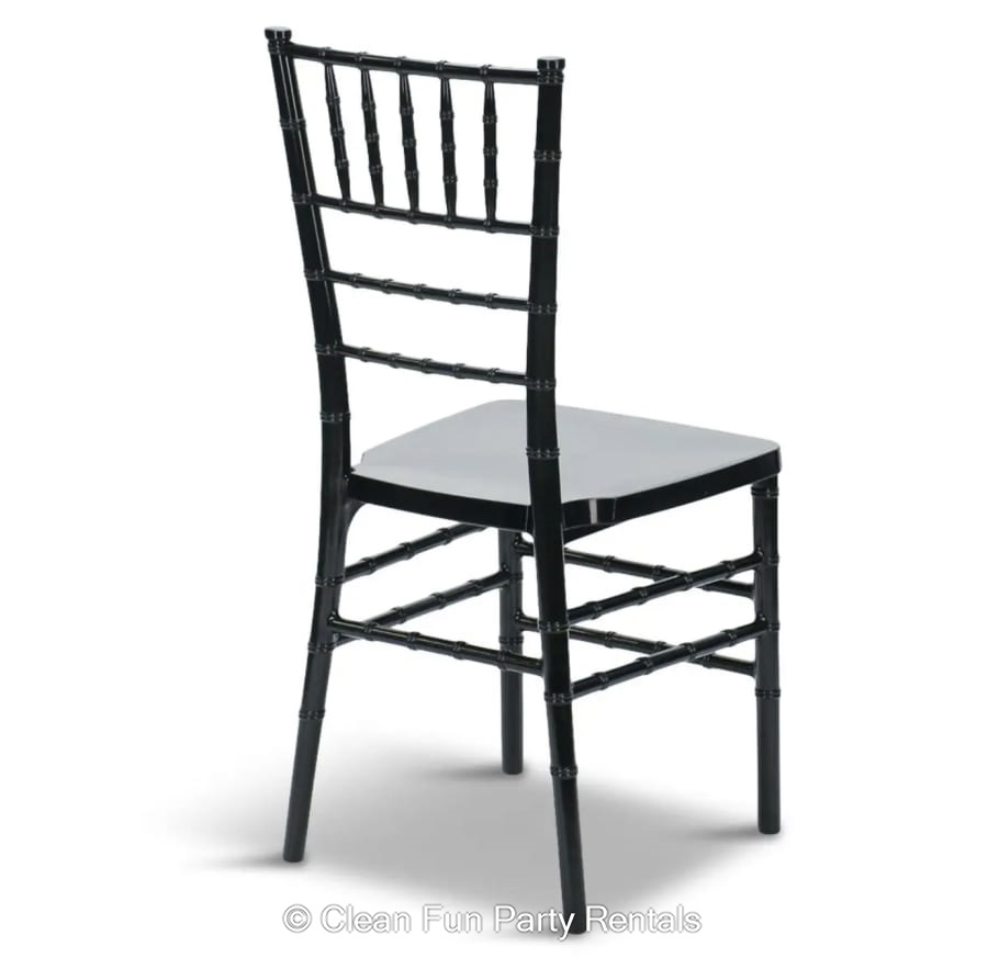 BLACK Adult Chiavari Chair Best Party Rentals Katy TX & Bounce House