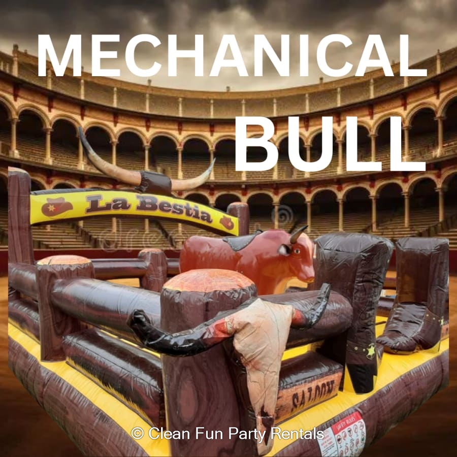 Mechanical Bull 3 Hours Best Party Rentals Katy TX & Bounce House