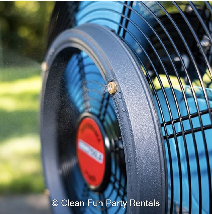Misting Fan on Pedestal - Party Rentals Katy TX & Bounce House Rentals ...