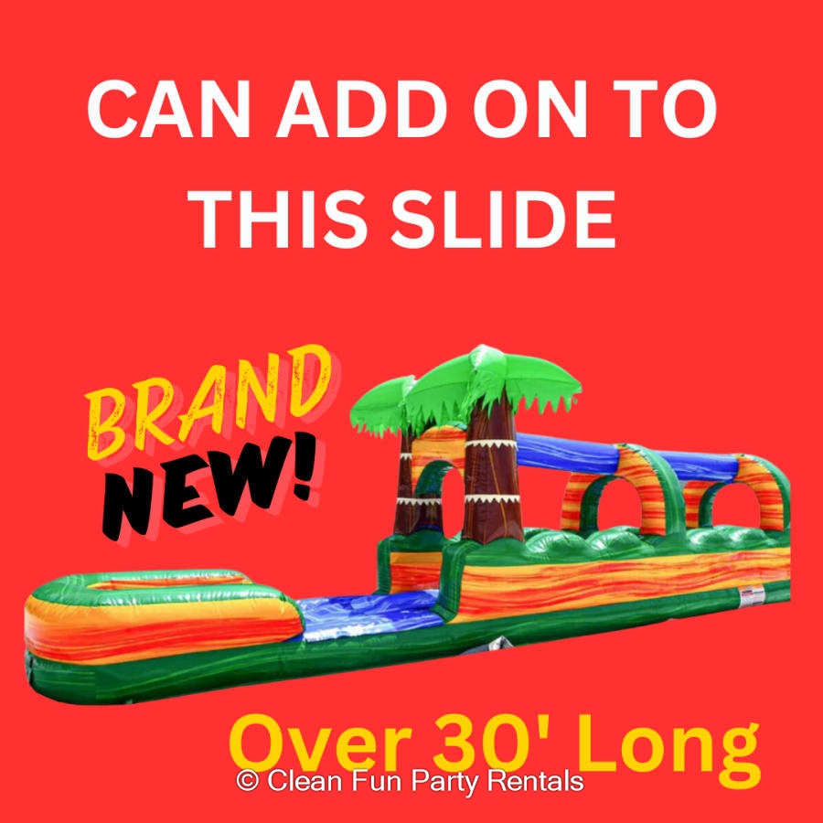 Palm Oasis Inflatable Slide - Party Rentals Katy TX & Bounce House ...